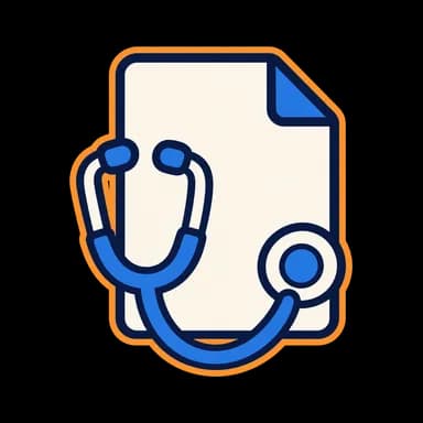 Blank medical certificate and stethoscope.
